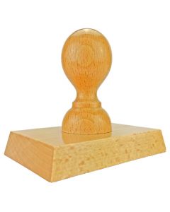 Holzstempel 90x60 mm inkl. individueller Stempelplatte