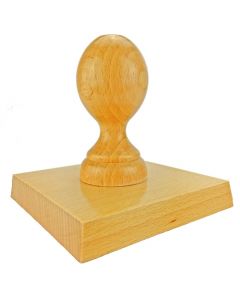 Holzstempel 100x100 mm inkl. individueller Stempelplatte